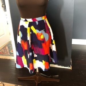 Ava & Viv Colorful A-lone skirt. Size 14W